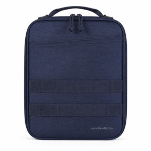Sac de premiers secours médical portable 20L en nylon avec double sangle et fermeture éclair, résistant à l'eau, pour kit d'urgence, organisateur de rangement, blanc - Product Image 5
