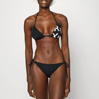 Sexy strapless bikiniset, tweedelig damesbadpak, push-up gewatteerde top, verstelbare onderkant met hoge taille