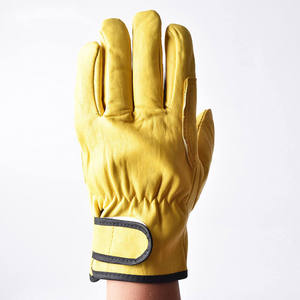 Fabricants directs d'usine, gants de travail en cuir de qualité supérieure, couleurs et designs demandés par les clients, gants de travail en cuir résistants. - Product Image 2