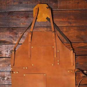 Premium Quality Heavy Duty Industrial Safety <b>Work</b> Resistant Cow Split Leather Welding <b>Apron</b> for Body and Clothing Protection - Product Image 5