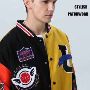 Custom Unisex <b>Varsity</b> <b>Jacket</b> Embroidered Letterman <b>Bomber</b> <b>Jacket</b> OEM Bulk Wholesale - Product Image 4