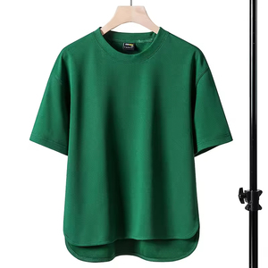 เสื้อยืดโอเวอร์ไซส์สตรีทแบบสั่งทำพิเศษ ผ้าฝ้าย 100% 240 กรัม เนื้อเจอร์ซีย์เรียบ โลโก้สั่งทำด้านหน้า ทรงไหล่ตก เสื้อยืดผู้ชายแบบยูนิเซ็กซ์ - Product Image 6