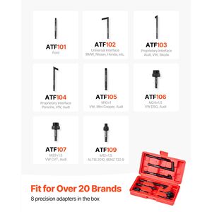 Kit Pompa per Trasferimento Fluido di Trasmissione 7.5L, Pompa Manuale con 8 Adattatori ATF e Strumento di Ricarica ATF da 47 Litri - Product Image 4