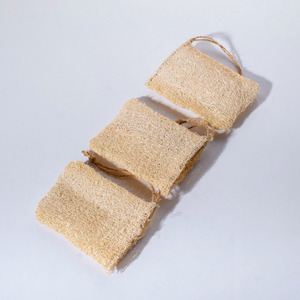 Biodegradable loofah sponge luffa soap saver pouch loofah shower pouf gentle bath <b>scrubbing</b> bags - Product Image 4