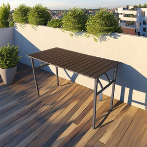 Lumetal Modern <b>Foldable</b> Outdoor <b>Dining</b> Room Furniture Vietnam PS Slat Metal Frame Waterproof Cushion Eco-Friendly Hotel Use - Product Image 2