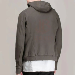 Pasamontañas con Capucha Personalizado para Hombre, Invierno, 100% Algodón, Forro Polar, Bolsillos con Cremallera, Alta Calidad, Último Diseño, Color Sólido - Product Image 5