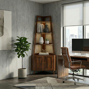 Square <b>Corner</b> Tiered <b>Shelf</b> American <b>Pine</b> Plywood Modern Design Smooth Edge for Living Room & Bedroom - Product Image 3