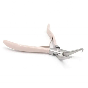 Saaqaans Enterprises - Kit de Pinzas de Acero Inoxidable de Gran Resistencia para Extensiones de Cabello, Mango Curvo, Anillo Micro, Pegamento, Queratina - Product Image 2