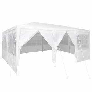 Carpa Blanca para Bodas y Fiestas de 236.22 x 157.48 x 104.72 Pulgadas, Carpa Elegante de Polietileno para Ocasiones Especiales - Product Image 2