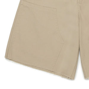 Shorts cargo pour garçons, couleur unie, avec logo personnalisable, fermeture à boutons, poches latérales et design à prix abordable - Product Image 3