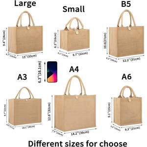 2025 sac fourre-tout en jute personnalisé avec bouton plage voyage demoiselle d'honneur sac de mariage texte personnalisé Logo Images sacs fourre-tout promotionnels - Product Image 3