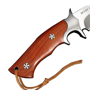 Cuchillo de Acero de Damasco Hecho a Mano de Alta Calidad, Hoja Fija, Mango de Madera, para Supervivencia al Aire Libre, Camping, Regalo - Product Image 5