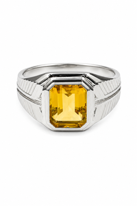 Citrine <b>Ring</b> in 925 Sterling <b>Silver</b> KLSR12390 - Product Image 1