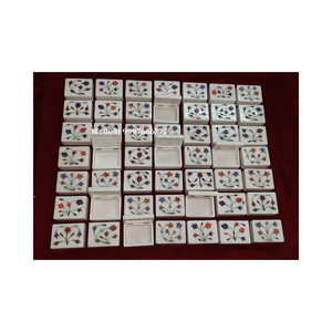 New Trending And High Demanding Product Of White Marble With Different Different Inlay Mother Of Pearl Design Work Jewelry <b>Boxes</b> - Product Image 4