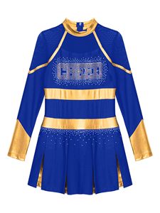 Jupe d'uniforme de cheerleading pour femme adulte 100 % polyester respirant de haute qualité, imprimée par transfert thermique, vente en gros, ensemble complet - Product Image 5