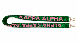 Sangles de ceinture personnalisées avec lettres grecques perlées, accessoires promotionnels, logo personnalisé pour sororité, tailles ajustables pour les étudiantes. - Product Image 4