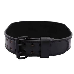 Cinturón de Levantamiento de Pesas de Cuero Negro Personalizable para Gimnasio, Cinturón de Powerlifting de Cuero Vacuno de Grado Competitivo - Product Image 2