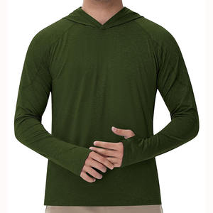 Ropa de estilo urbano, sudadera con capucha para pescar para hombre, transpirable, de manga larga, de poliéster y spandex, sudadera con capucha para pescar para hombre - Product Image 1