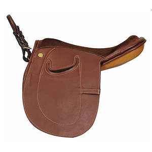 Selle d'Équitation Anglaise avec Arceau en Bois, Construction en Cuir, Quincaillerie Nickelée 2026 - Product Image 2