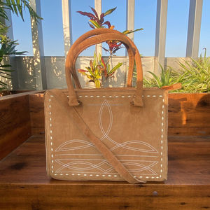 Botte point daim sac fourre-tout en cuir pour femmes sac à provisions grande capacité épaule sac à main Portable dissimulé transporter sacs fourre-tout - Product Image 2