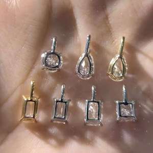 Luxury 925 <b>Silver</b> And 14k 18k <b>Solid</b> Gold Lab And Moissanite Diamond Cvd Jewelry Single Teardrop Pear Pendant <b>Necklace</b> - Product Image 4