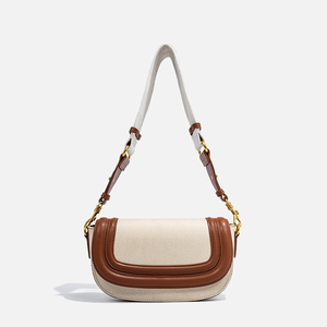 Sac bandoulière femme en forme de coquille, en cuir PU, avec boucle réglable, fermeture à fermoirs, style minimaliste, ferrures dorées, grande taille - Product Image 1