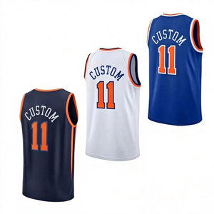 Maillot de basket-ball respirant sans manches pour hommes, col rond, imprimé au dos, Brunson 11, nom du joueur, numéro - Product Image 1