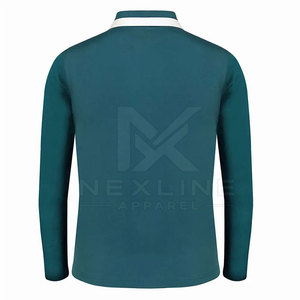 เสื้อโปโลแขนยาวผู้ชายเฮอริเทจผ้าฝ้ายผสมระบายอากาศได้ดีทรงปกติเหมาะสำหรับการเดินทางทำงานและพักผ่อน - Product Image 2