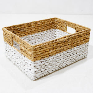Hamper Boxes Rectangle Spa Gift <b>Basket</b> in Bulk Empty Water Hyacinth <b>Basket</b> Made of Willow Personalized <b>Large</b> Gift Hamper Box - Product Image 4