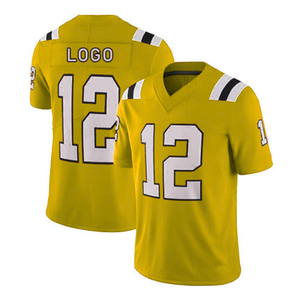 Camiseta Deportiva Transpirable Personalizada, Uniforme de Fútbol Americano, Impresión por Sublimación, Nombre y Número, Mangas Cortas, Talla Grande, 100% Poliéster - Product Image 4