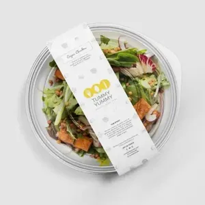 Étiquettes personnalisées résistantes aux UV pour boîtes alimentaires, autocollants en vinyle premium imperméables pour emballages de hamburgers, viandes, pâtisseries et plats à emporter - Product Image 1