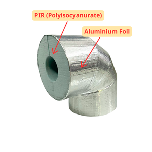 Coude PIR préformé en Polyisocyanurate pour isolation (conception AutoCAD), densité 42 kg/m³, pour applications froides/cryogéniques, découpe CNC, Vietnam - Product Image 2