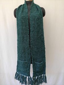 Elite Style Unisex Knitted <b>Scarf</b> - Fine Gauge Soft Winter Muffler - Custom Logo Elegant Ribbed Knit Wear - Product Image 4