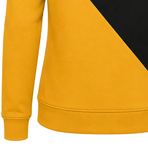 Black Gold Women Custom 2 Cross Panel Pullover Hoodie <b>Long</b> Sleeve Color Block Hooded <b>Sweatshirt</b> Casual Fleece Winter - Product Image 5