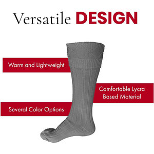 High Demand Scottish Highland Kilt Hose <b>Socks</b> for Men Traditional Tartan Wear <b>Long</b> Ribbed Wool Blend <b>Socks</b> Bulk OEM Factory - Product Image 5
