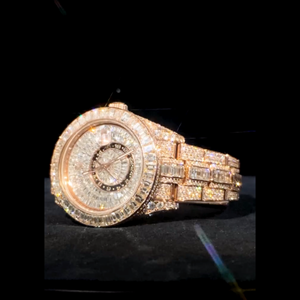 Reloj de Lujo Personalizado con Diamantes Cultivados en Laboratorio, de Acero Inoxidable, de Alta Calidad, para Hombre - Product Image 3