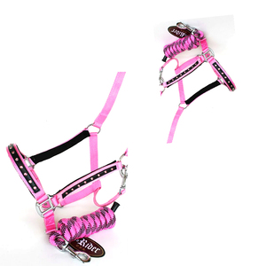 Factory Direct Sale Products Nylon Halter Adjustable Nylon Soft Material Customised Logo Horse <b>Halters</b> Cheap Price OEM 2026 - Product Image 2