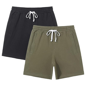 Premium Quality Polyester/Cotton Men's Joggers <b>Shorts</b> Heavy Cotton Fabric Solid Color <b>Sweat</b> Wear Casual Elastic <b>Shorts</b> For Men - Product Image 2