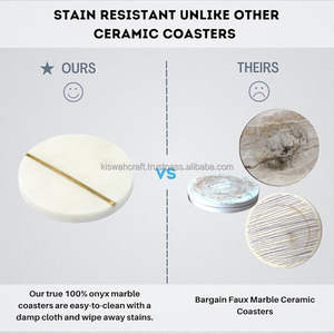 Posavasos de mármol y nogal de diseño europeo, regalos de boda de alta calidad, portavasos clásicos, alfombrillas para mesa de cocina, regalos de boda - Product Image 2