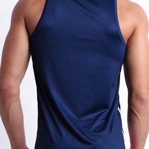 Summer Wear Relaxed Fit Breathable Eco-Friendly O-Neck Printed Tank Top for <b>Men</b> Casual 100% Polyester All Colors Sizes Wholesale - Product Image 3