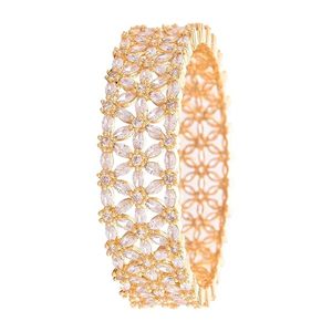 Elegant Gold Plated Alloy Bangle Set Women's Classic Bangles Wedding Jewelry <b>Gift</b> Fashion FRBJ-2012 - Product Image 5