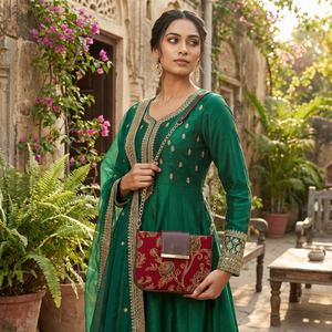 Floral Printed Fabric Crossbody <b>Bag</b> for <b>Women</b> with Chain Strap Handmade Sling Handbag Eco-Friendly Waterproof Modern - Product Image 2