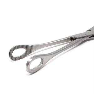 Juego de Instrumentos Quirúrgicos Manuales de Acero Inoxidable de 9.5 Pulgadas con Certificación CE, Pinzas Forester con Mordazas Rectas y Dentadas para Cirugía Básica - Product Image 6