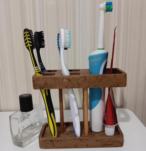 Latest designer Wooden Toothbrush <b>holder</b> Bathroom <b>Toothpaste</b> Storage Rack in Unique Style and hot sale - Product Image 4