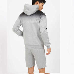 Ensemble de survêtement décontracté pour homme, sweat-shirt et short, 100% coton, séchage rapide, vêtements de sport deux pièces - Product Image 2