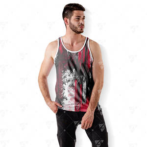Men's Eco-Friendly Breathable Cotton Gym <b>Vest</b> Custom Logo Heat-Transfer Printed Solid Sleeveless Tank Top <b>Bodybuilding</b> - Product Image 4