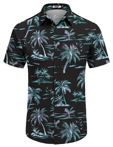 เสื้อเชิ้ตชายหาดแขนสั้นพิมพ์ลายฮาวาย คอปกพับได้ ผ้าโพลีเอสเตอร์ 160 กรัม พรีเมียม คัสตอม พลัสไซส์ สำหรับผู้ชาย ใส่สบายๆ ในฤดูร้อน - Product Image 5