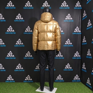 Custom Logo Winter Quilted Padded <b>Puffer</b> Hooded Stand Eco-Friendly Breathable High Quality Polyester <b>Lightweight</b> <b>Puffer</b> <b>Jacket</b> - Product Image 2