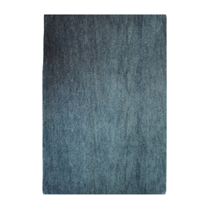 Tapis moderne en laine bleue tufté à la main, à poils ras, design uni, pour salon, chambre, hôtel - Product Image 6