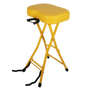 Tabouret de Guitare 5Core, Chaise Rembourrée Pliable de 3,15 po, Siège Musical Robuste avec Repose-Pieds Intégré, Support de Guitare - Product Image 1